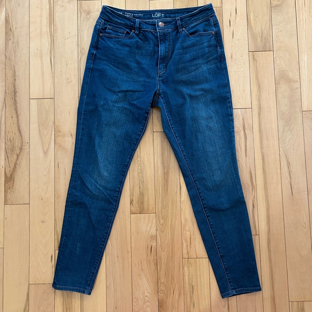 Loft Curvy Skinny Ankle Jeans